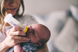 baby bottle feeding