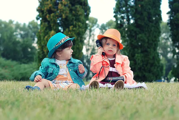 Two Babies Play