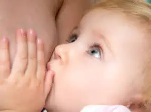 toddler is breastfeeding 