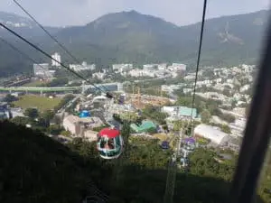 view from cable car