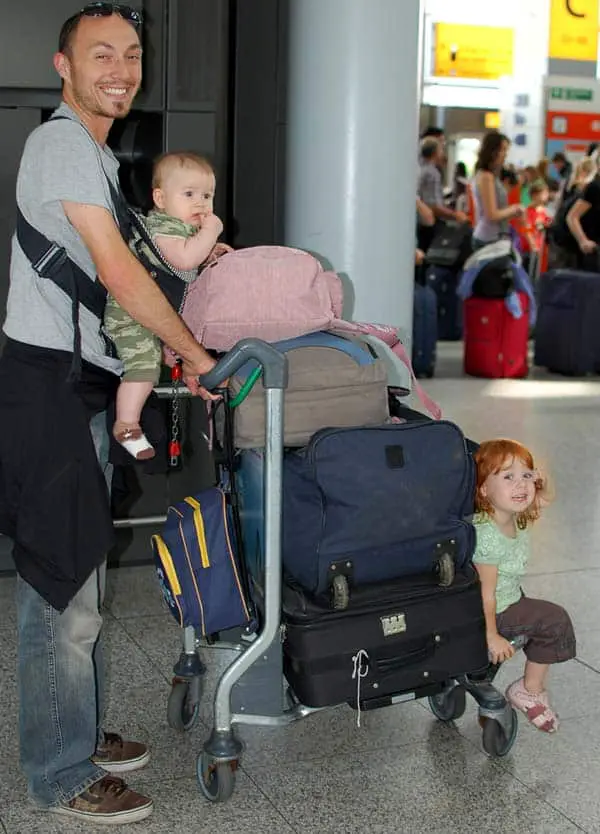 travel packing with a baby