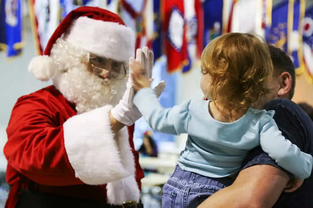 santa with child