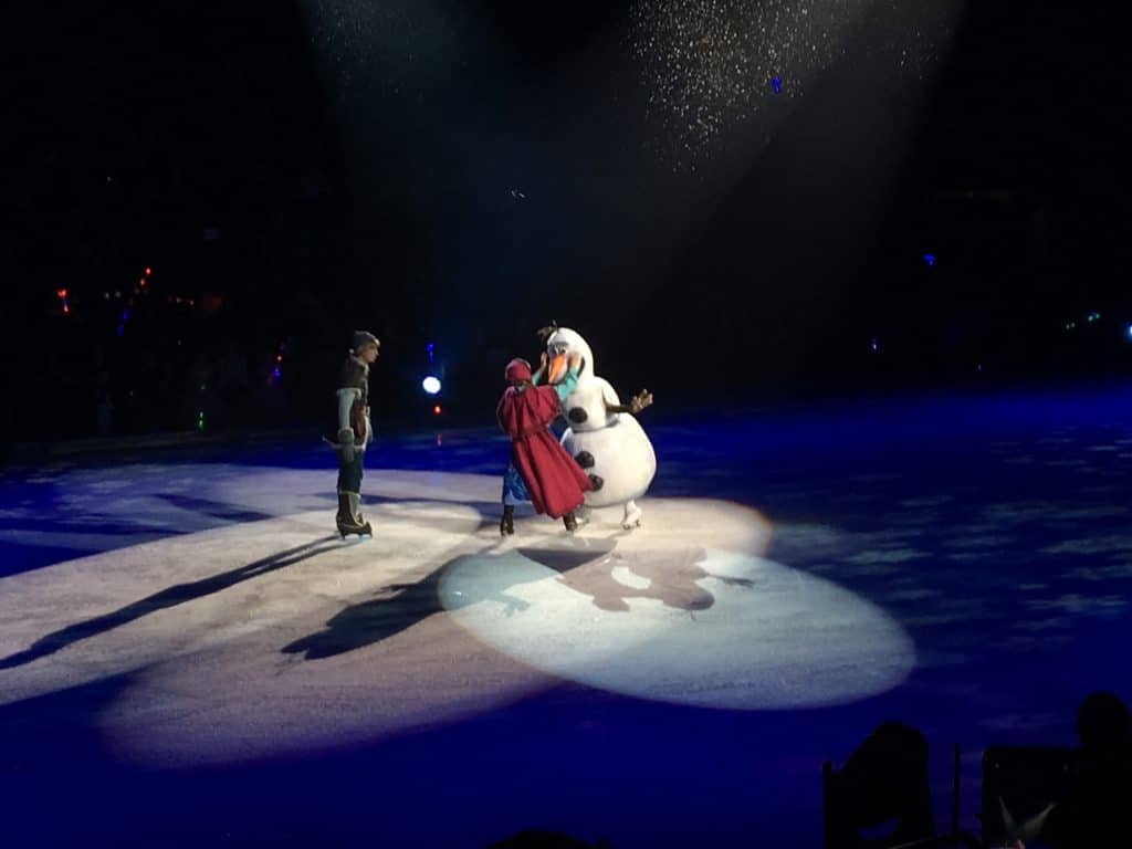 olaf ice skating