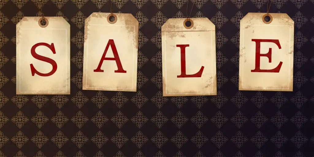sale sign hanging tags