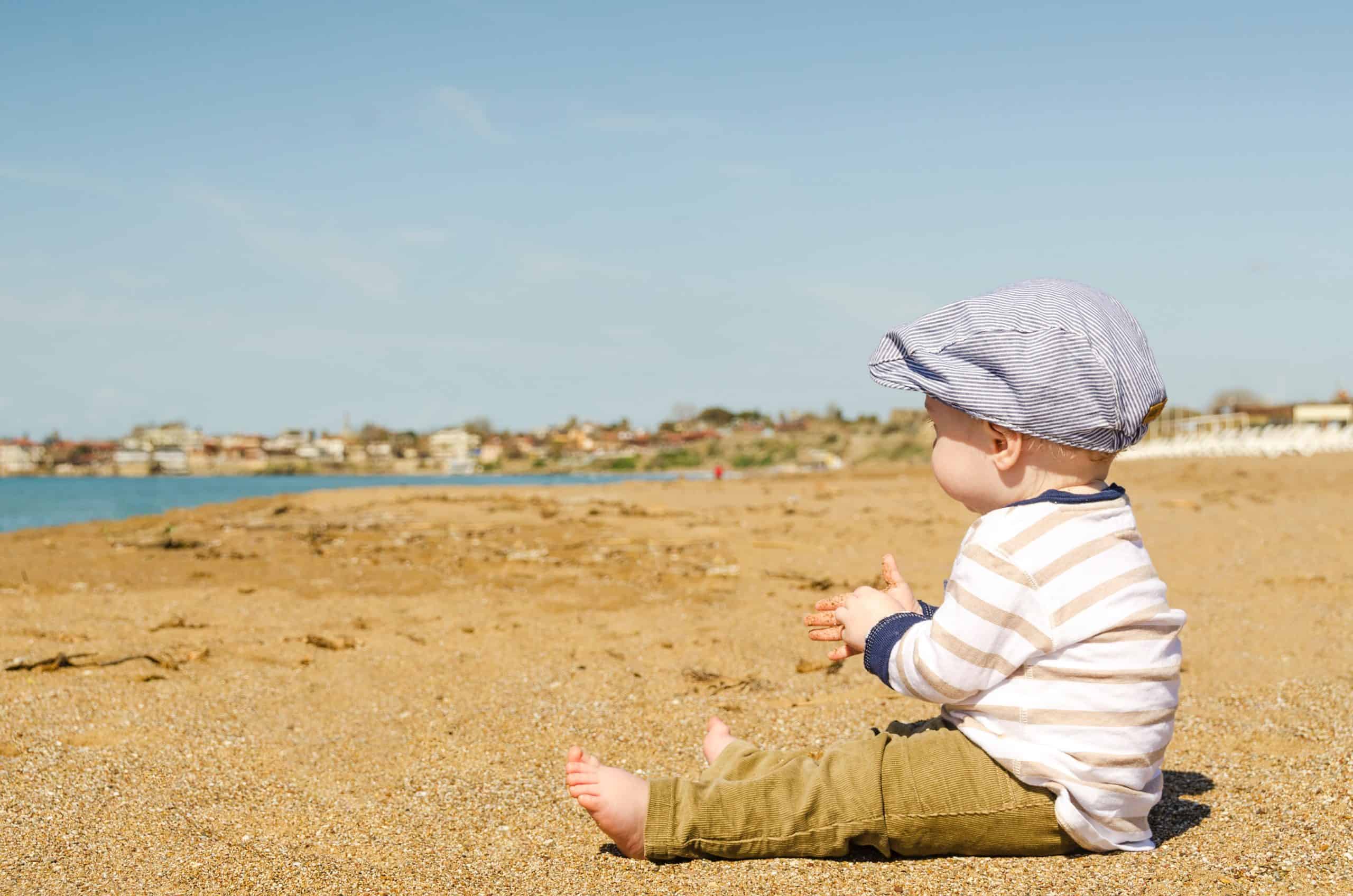 baby on beach