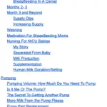breastfeedingbook table of contents pg 2