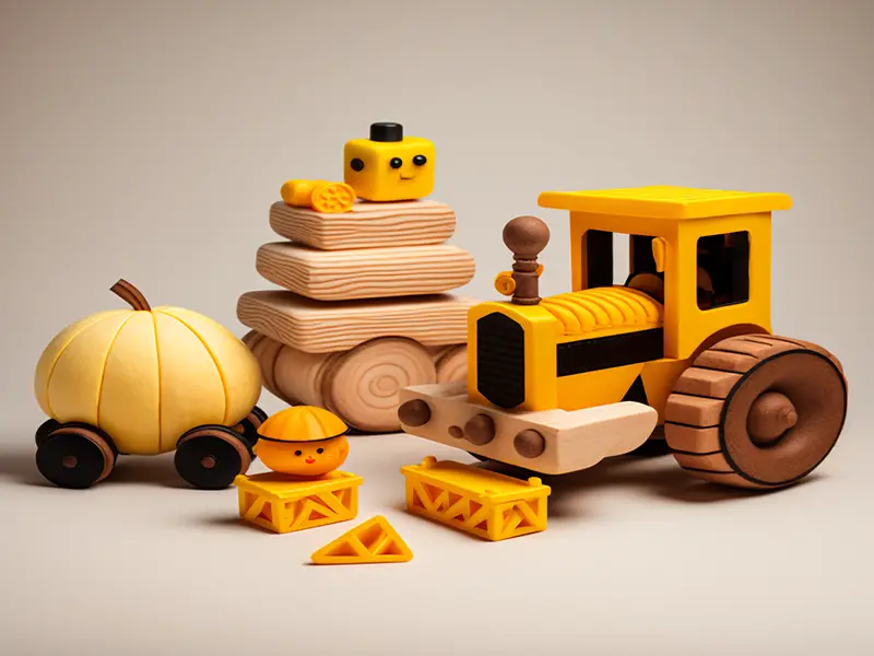 squash train wood toys